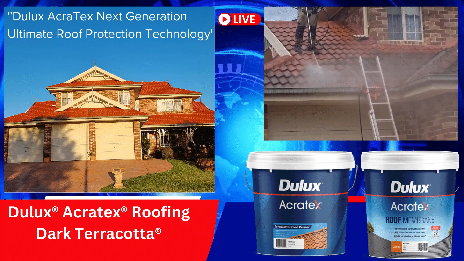 Dulux AcraTex Next Generation Ultimate Roof Protection Technology'